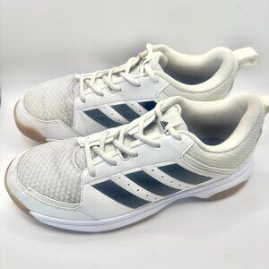 Adidas Ligra 7 Volleyball Shoes FZ4660 White Black Gum Women’s Sz 7 Indoor Court